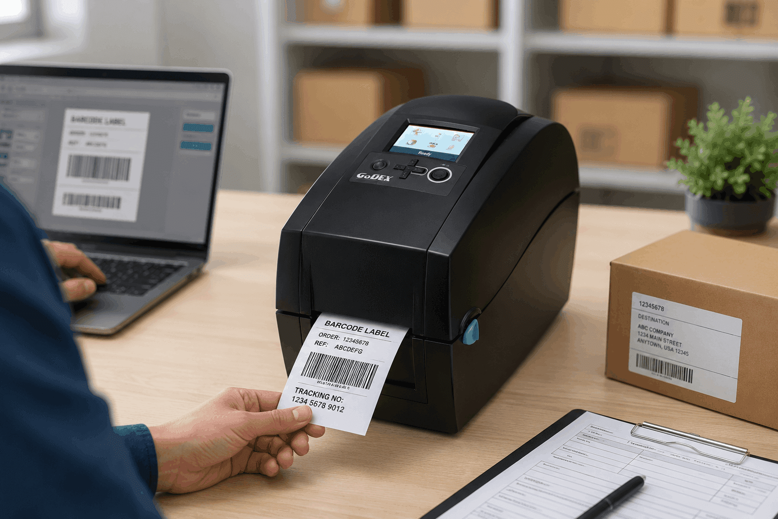 Godex RT200i Printer: Compact 203 DPI Barcode Label Printing for Everyday Business